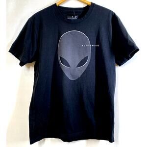 Alienware Black Graphic T-Shirt Men’s Large 42-44 Gaming Logo Tee